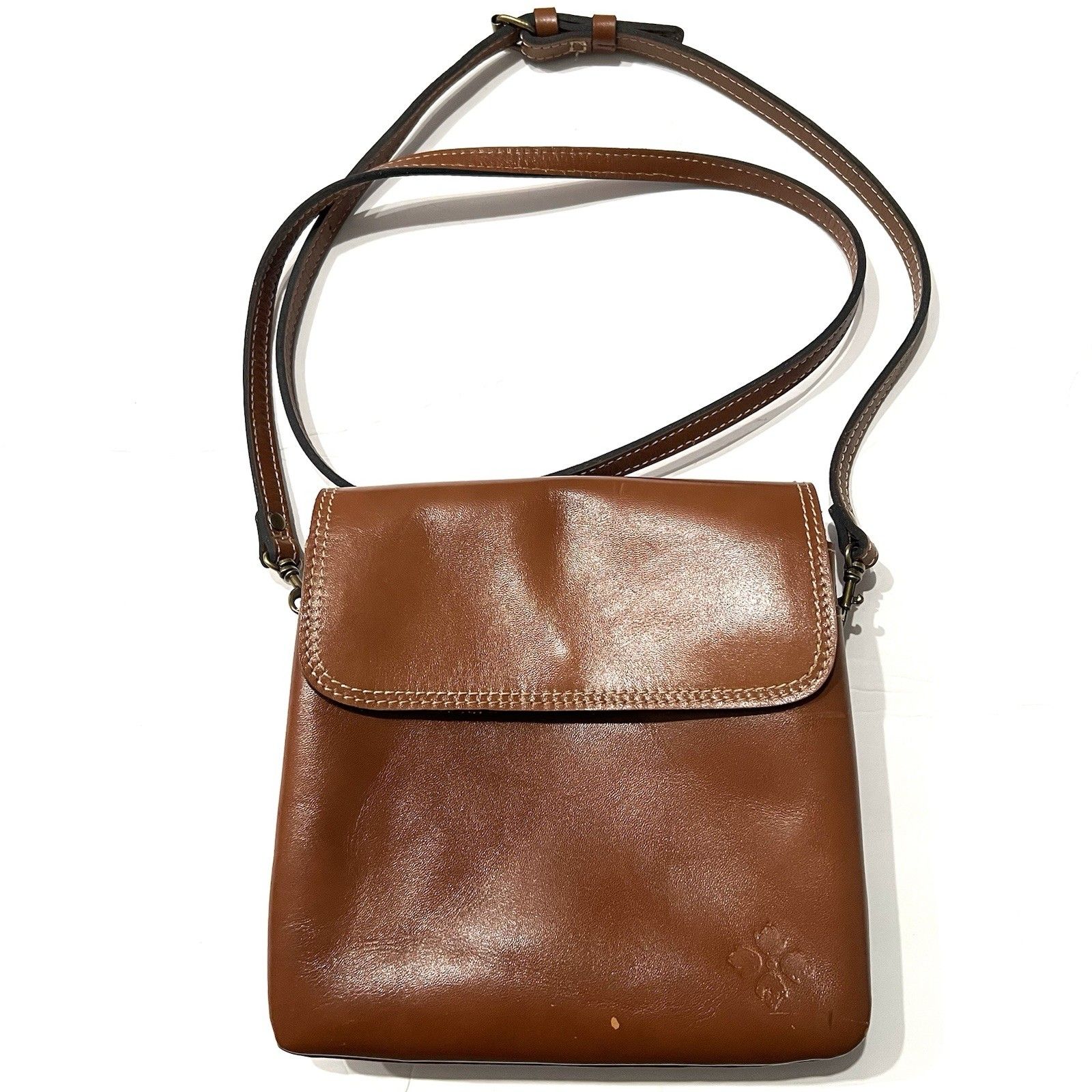 Patricia Nash Heritage Balluri Crossbody Bag In Brown Leather